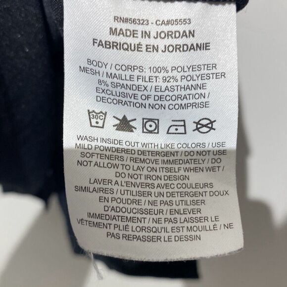 Nike Women's Black Dri-Fit Swoosh Logo Mesh Running Tank Top Size Small - Picture 9 of 9